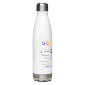 Scripture Search Stainless Steel Water Bottle